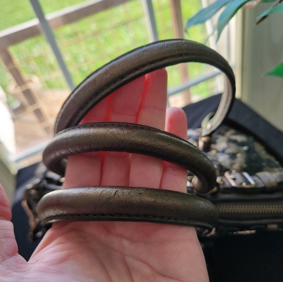 Coach Madison Sophia Ocelot Sequin Satchel Crossbody Mini (18638) RARE! - Picture 7 of 16